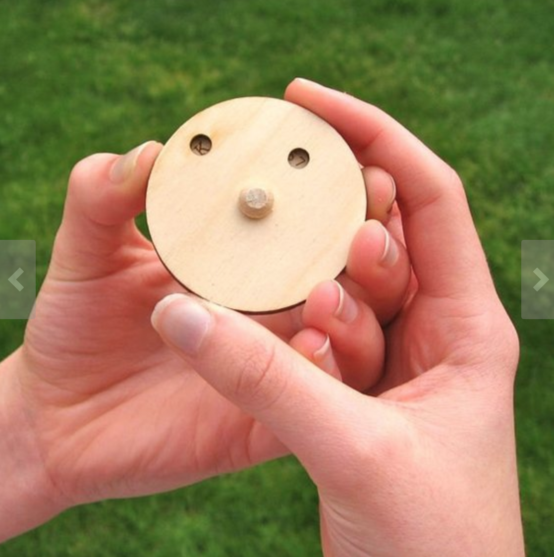 Wood Toy Secret Decoder Disk - Spy Gadget